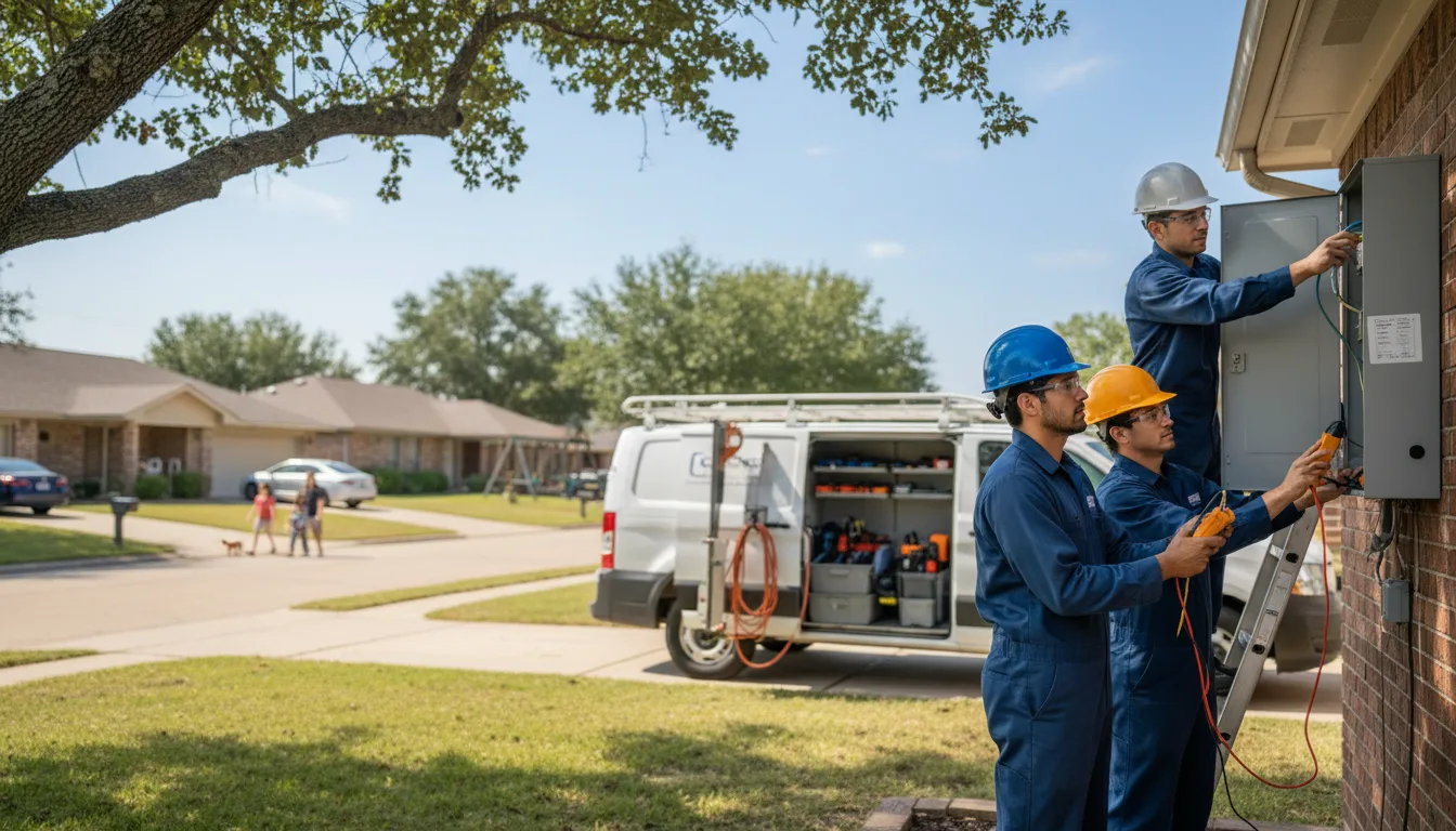Certified electrician providing emergency electrical services in Guerra, TX